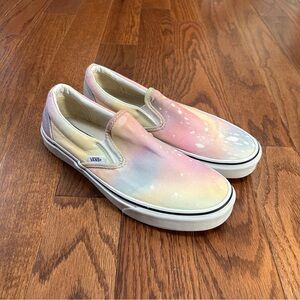 Vans Classic Slip-On Shoes Aura Shift Multi Color Size 10 Women’s 8.5 Men’s